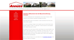Desktop Screenshot of annuss-bau.de