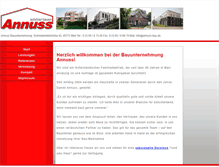 Tablet Screenshot of annuss-bau.de